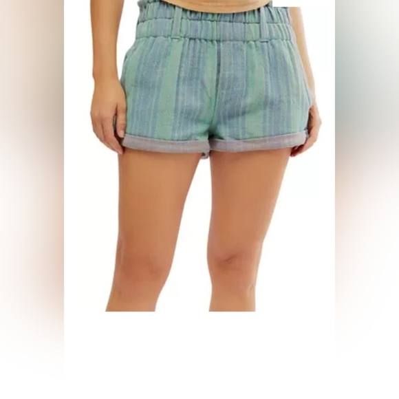 Free people We The Free Solar Flare Baja Striped Shorts size XS brand new - Picture 1 of 6